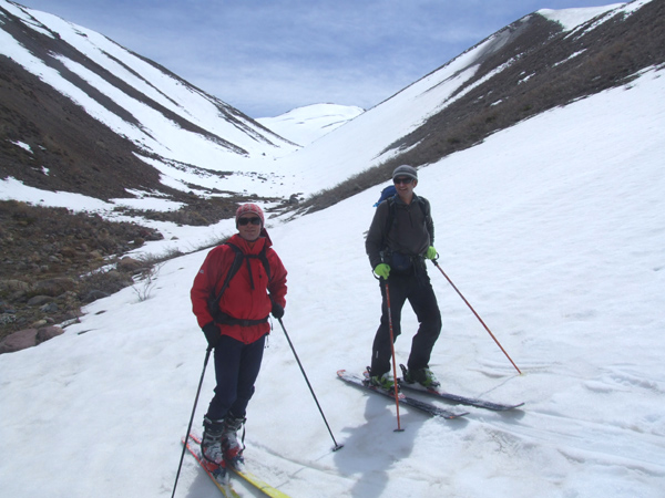 Big smiles after the best run... "Andes" 2009 Argentina Ski Mountaineer. 