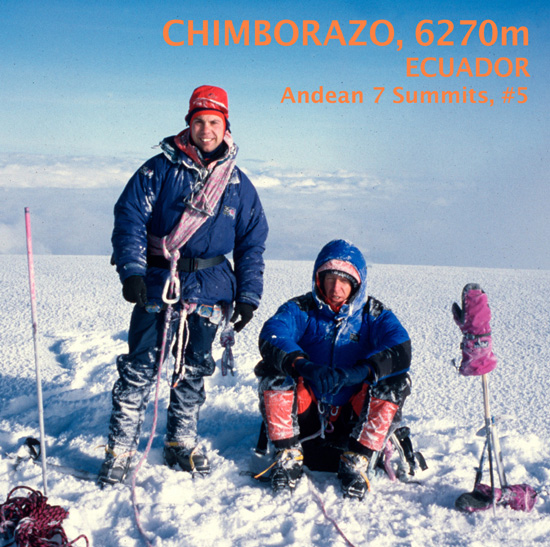 Chimborazo, the highest mountian in Ecuador. 