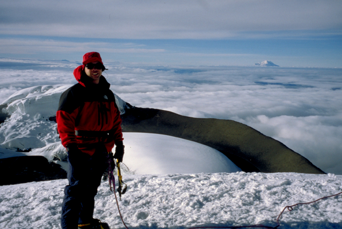 The crater of Cotopaxi, Ecuador