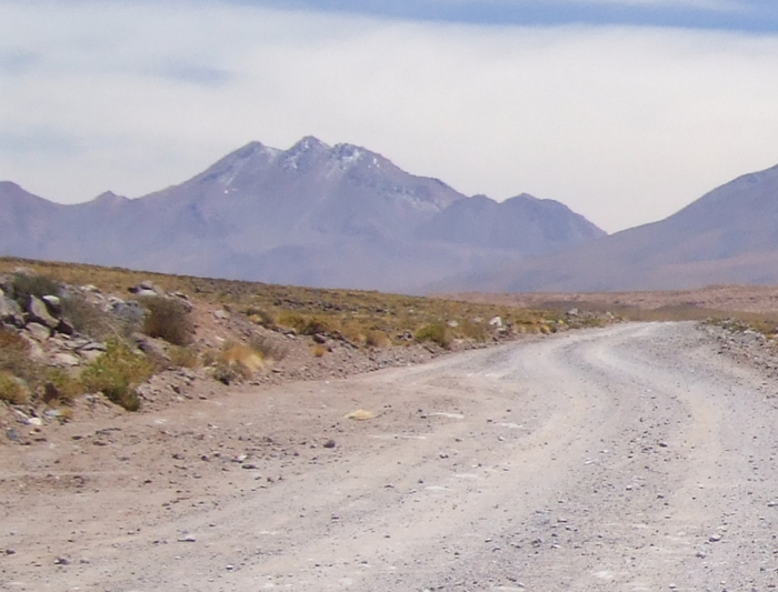 Lejia is in the distance from the road into Socaire