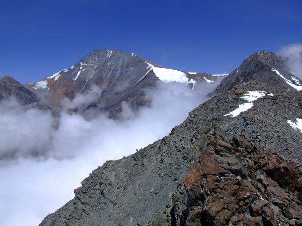 Plata from the summit of Pico Franke, Cordon del Plata.