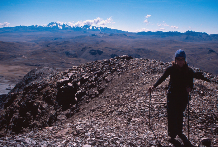 Cordillera Carabaya from near the summit of Quenamari