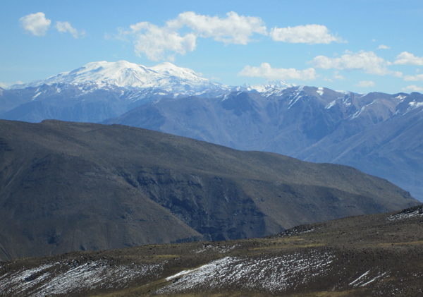 Coropuna seen from Hualca Hualca to the east.