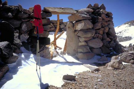 One of the ruins on the summit of Volcan llullaillaco