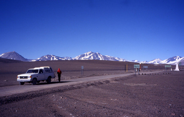 Ojos del Salado from the Paso San Francisco at 4700m
