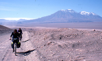San Pedro (L) and San Pablo (R) from the Calama to Ollague road.