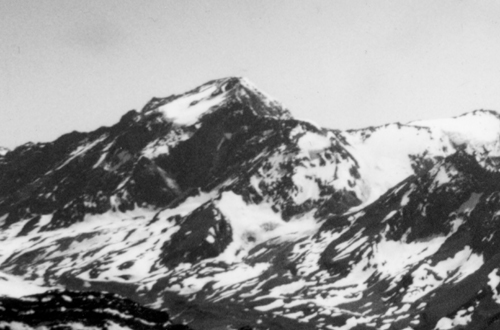 El Plomo from the southwest