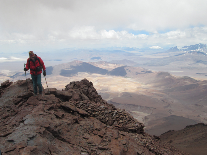 Volcan Copiapo summit. 