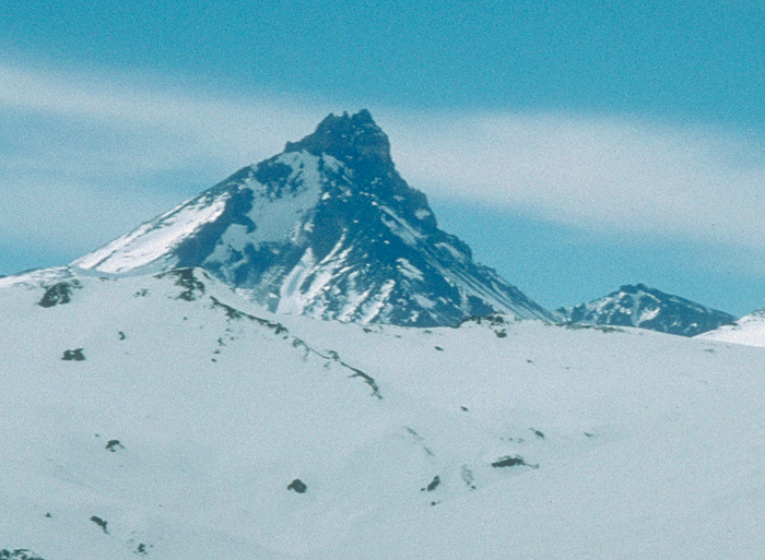 Campanario in winter from the west. 