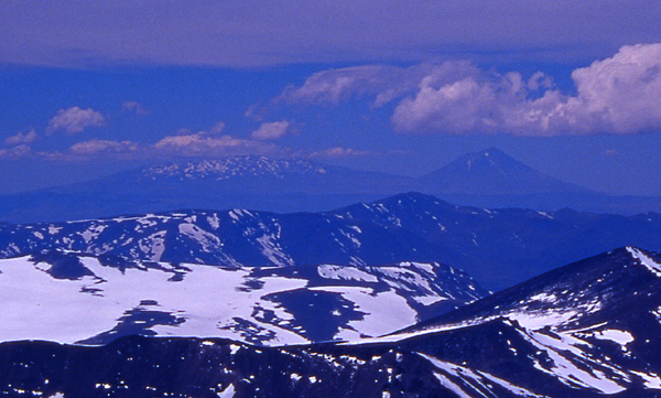 Volcan Payun Matru  from near the summit of Domuyo, October 2006. 