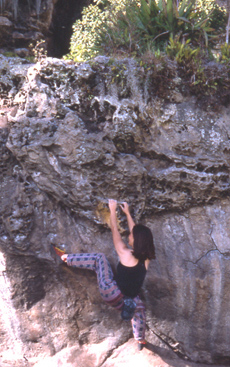 Bouldering at Suesca, Colombia