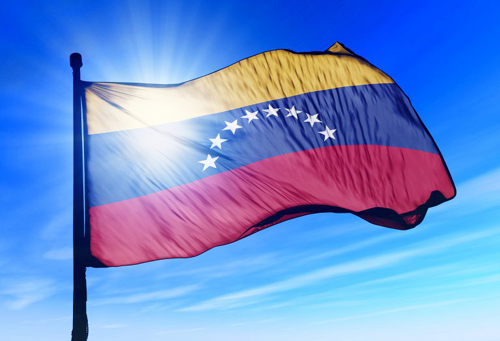 The Venezuelan flag