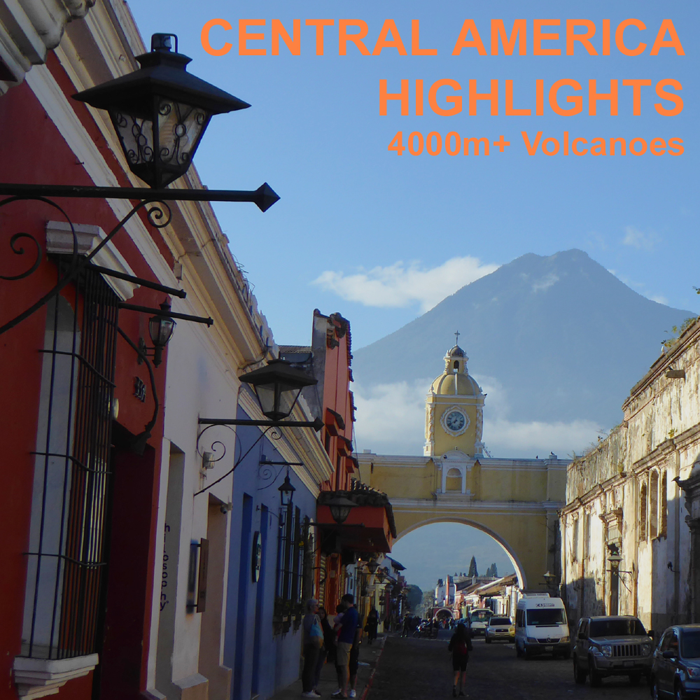 Climbing Volcanoes in El Salvador, Guatemala and Costa Rica. 