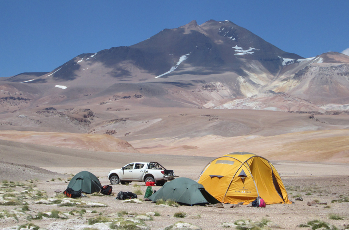 Volcan Copiapo from Quebrada Villalobos